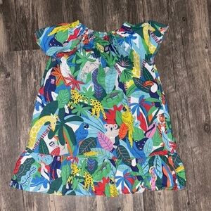 BODEN kids tropical print dress size 6/7 years
